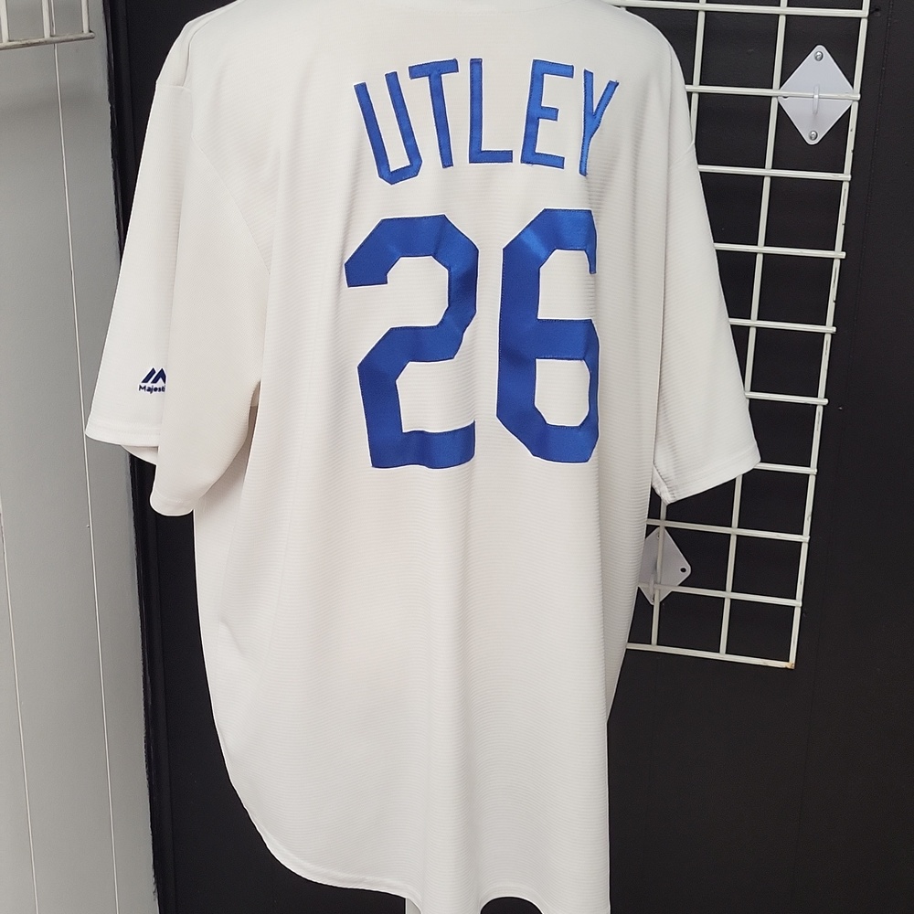 Los Angeles Dodgers White & Royal MAJESTIC Jersey, XL - Picture 6 of 8